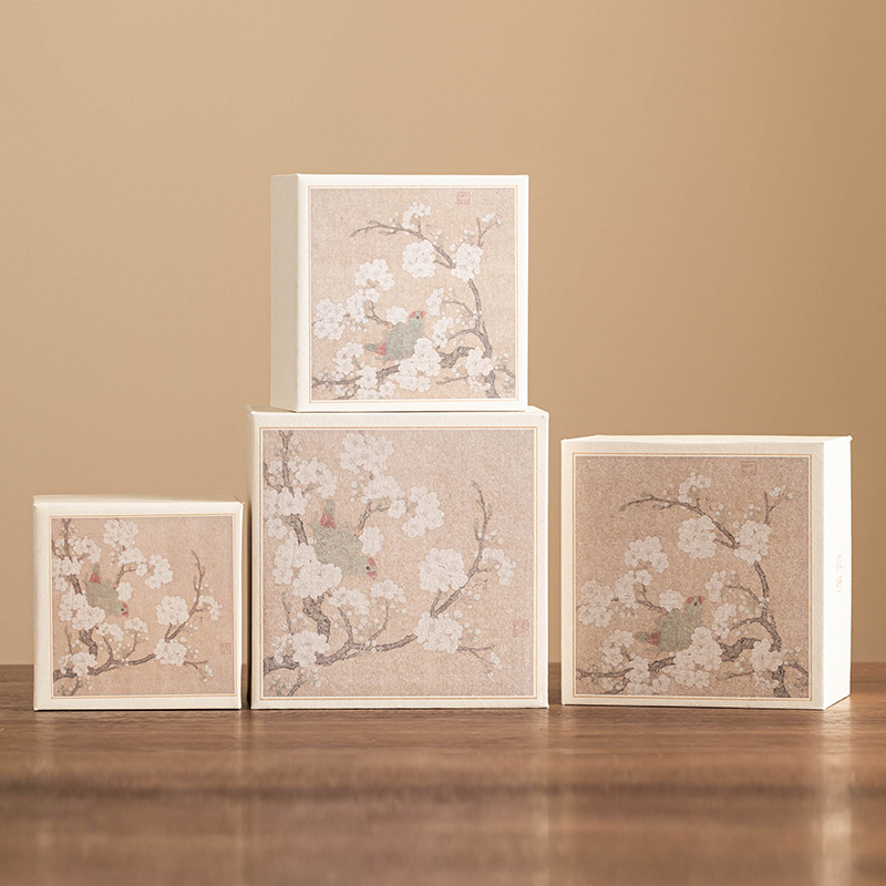 Hộp quà tặng cao cấp Jisu Ewha Ode Hộp quà tặng Bao bì Hộp quà Hộp trống National Tide Hộp quà giá trị cao Hộp đựng bộ sưu tập bộ trà