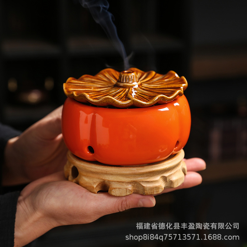 Lư hương 6 giờ mới gốm sứ Dehua bán buôn Lư Hương đền thờ gia dụng Lư Hương trung bình Lư hương đuổi muỗi