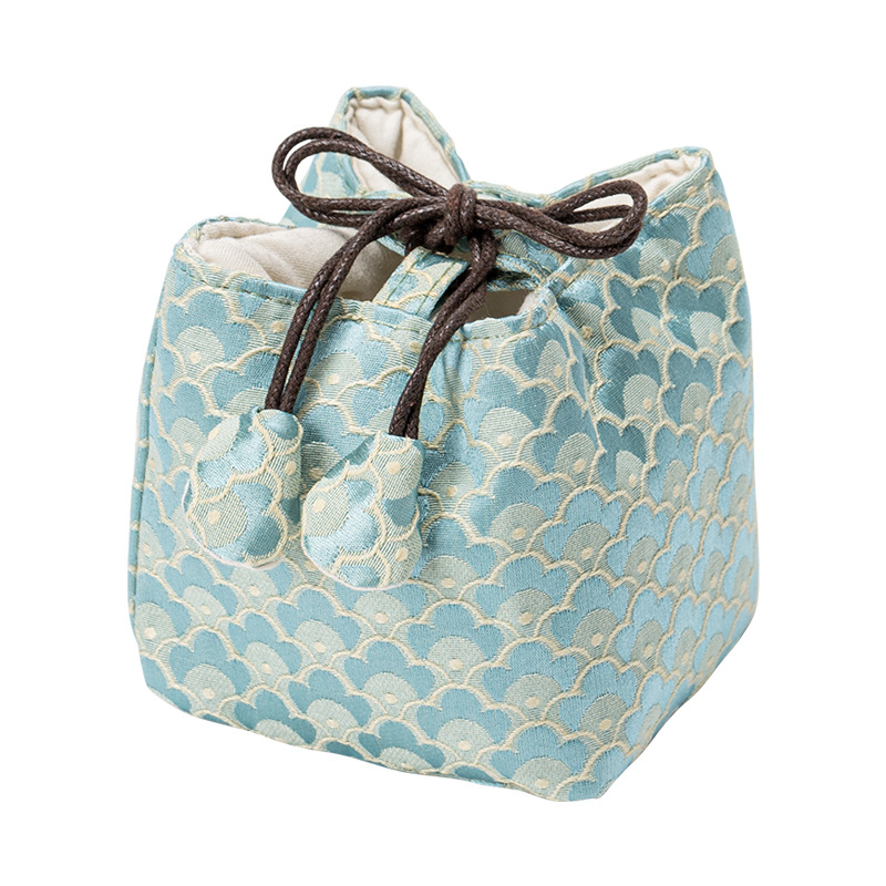 Du Lịch Túi Nồi Dệt Cloud Cốc Túi Thổ Cẩm Handmade Chống Rơi Mới Chinoiserie Retro Túi Bảo Quản Chủ Cốc Trà vải Nghệ Thuật