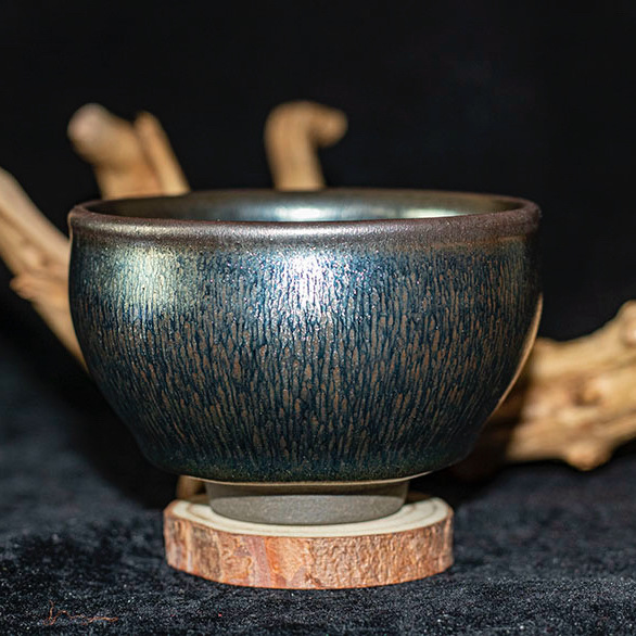 Jianyang Jianzhan Yuanfeng Yinhao Shukou General Cup Douli Cup Wuzu Bowl Khoáng sản nguyên thủy Cốc chủ nhân men nguyên thủy Cốc Mingzhan