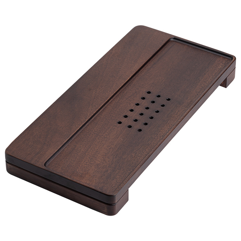 Khay trà Yên Nghi Gỗ Óc Chó lớn nhỏ phòng khách gia dụng thoát nước trữ nước Bộ trà Kungfu dùng kép bàn trà văn phòng