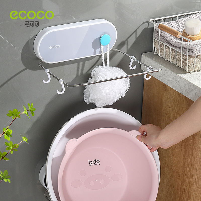 Móc treo chậu rửa chậu rửa phòng tắm không đục lỗ giá chậu rửa phòng tắm treo tường hiện vật giá đựng chậu rửa vệ sinh