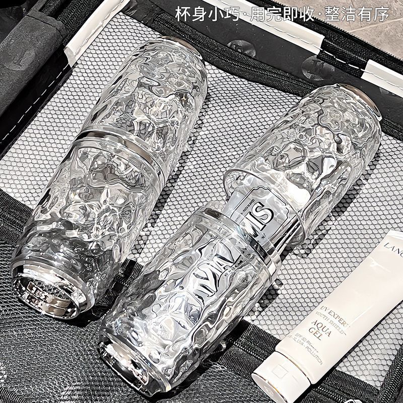 Bộ đồ vệ sinh du lịch có giá trị cao, cốc đánh răng súc miệng, cốc rửa tiện lợi, cốc đánh răng, dụng cụ đánh răng, hộp đựng bàn chải đánh răng