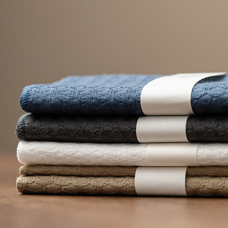 Khăn trà cotton lanh thấm nước khăn Trà Đạo Thiền đơn giản dài khăn trà đạo bàn trà đệm khăn pha khô phụ kiện trà đạo