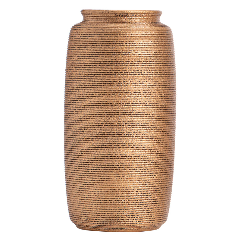 Bình hoa ren cắm hoa gốm sứ hiện đại vẽ thủ công trang trí sáng tạo đồ trang trí hoa để bàn gia dụng phụ kiện trà đạo