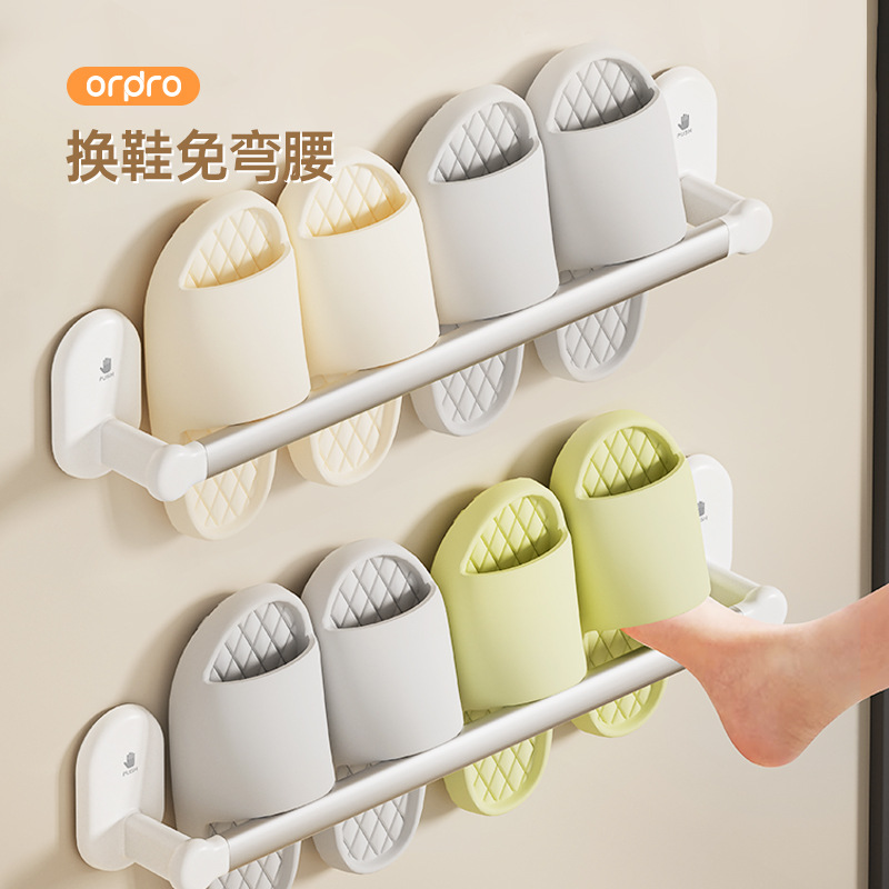 Giá treo dép cốc hút, giá để đồ nhà vệ sinh không đục lỗ trong phòng tắm, giá treo treo tường nhà vệ sinh