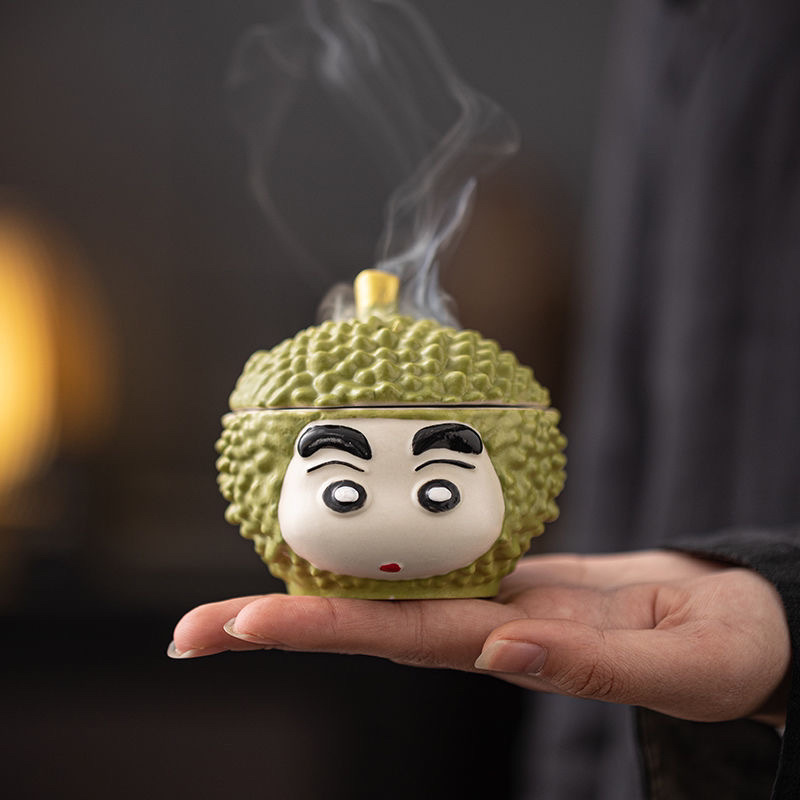 Lư hương sầu riêng sáng tạo gia dụng lư hương trong nhà ghế cắm hương lư hương mini cỡ nhỏ đồ trang trí trái cây hương liệu