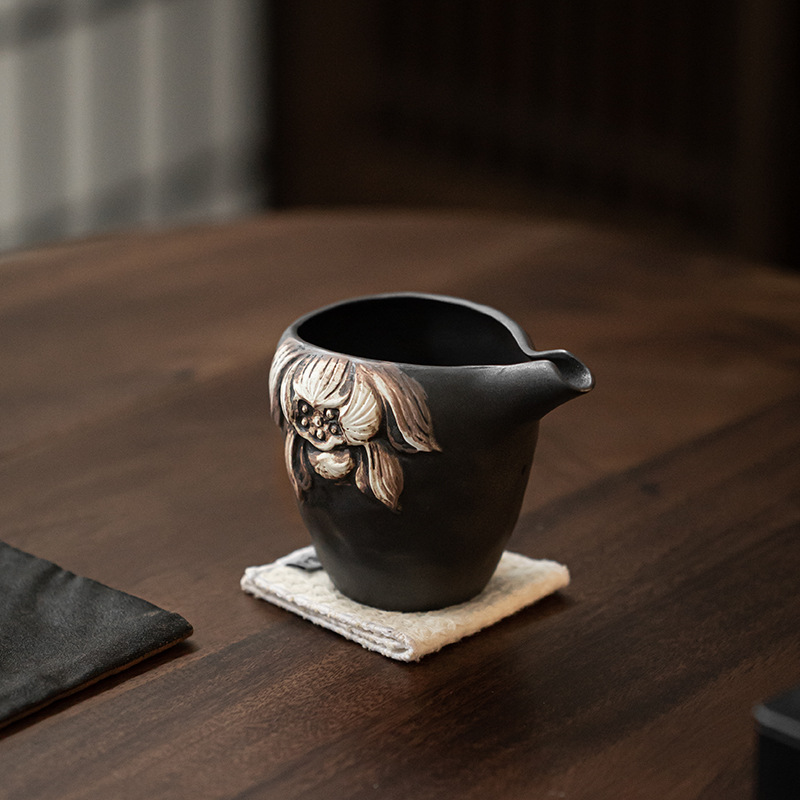 Dụng cụ chia trà bằng gốm thô Wabaijifeng cốc Biển Trà Cổ Điển Thủ công sáng tạo cốc đồng phục tách trà đạo Kung Fu cốc công bằng