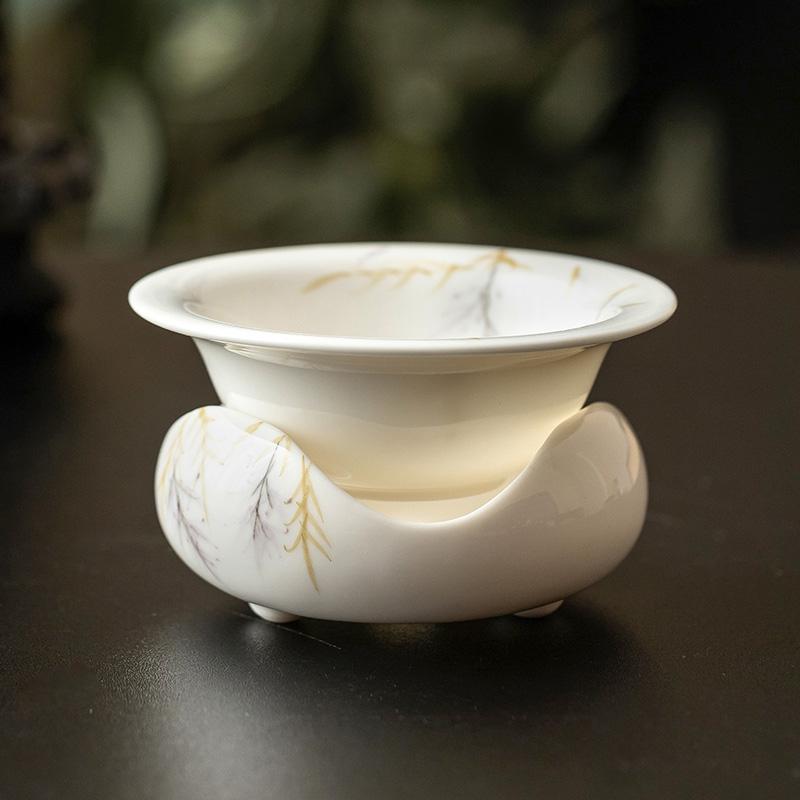 Bộ lọc trà hoa tử đằng vẽ tay bộ lọc trà cao cấp gia dụng bộ lọc trà bộ lọc trà bộ lọc trà phụ kiện trà đạo