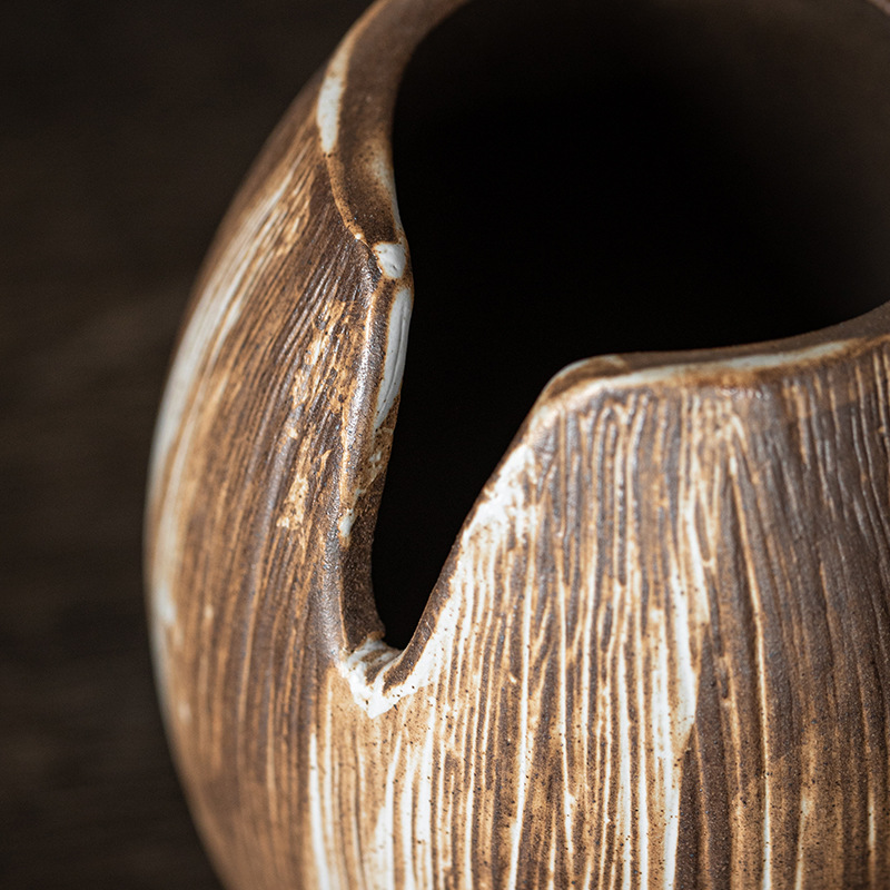 Đồ trang trí hoa nhỏ bằng gốm thủy canh để bàn làm thủ công hình dáng đặc biệt bằng bột Sáng tạo gốm thô