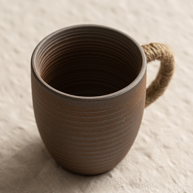 Cốc Mug tay cầm cổ điển sáng tạo Chupu cốc trà sứ Thiểu Số cốc cà phê văn phòng gốm thô thủ công kiểu Nhật