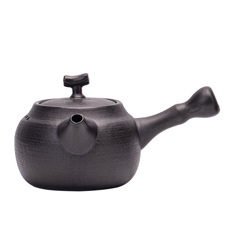 Ấm trà Kung Fu bằng gốm thô gia dụng ấm đơn bếp nấu trà bếp than ấm pha trà ấm pha trà cầm tay