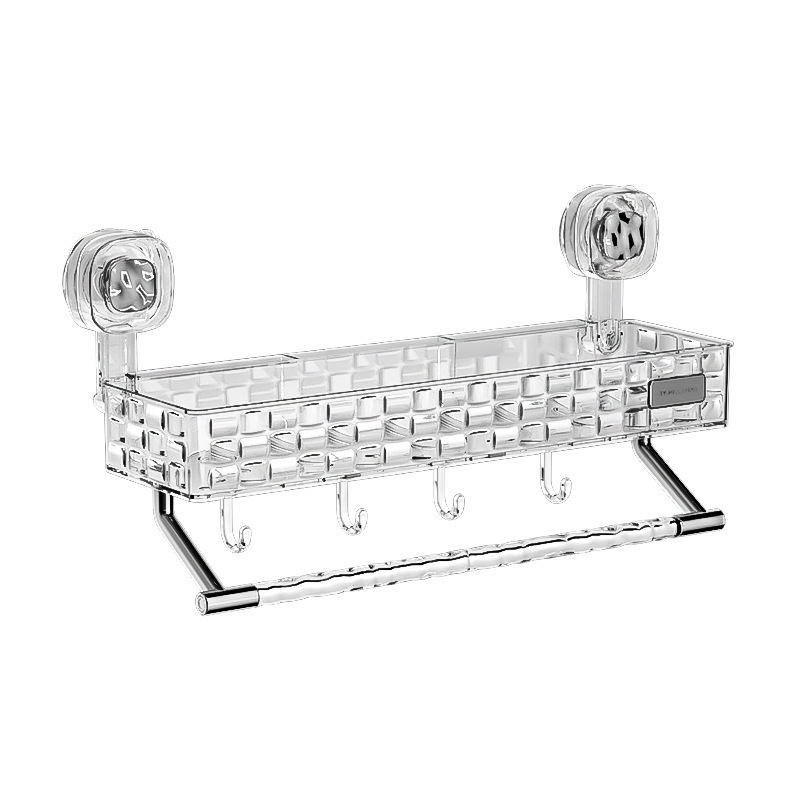 Giá để đồ cốc hút phòng tắm nhà vệ sinh bàn vệ sinh nhà vệ sinh không đục lỗ Giá đựng đồ treo tường vòi hoa sen