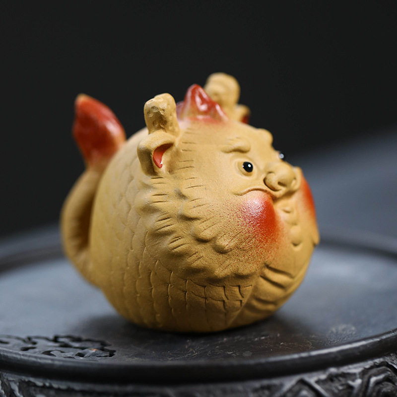 Vật nuôi trà cát tím Nghi Hưng Đồ trang trí rồng nhỏ Bộ trà có thể nâng cao Cửa Hàng Khay trà trang trí thủ công Linh vật chơi trà hoạt hình