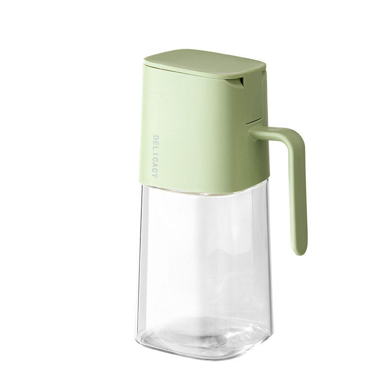 Bình đựng dầu thủy tinh tự động đóng mở chống rò rỉ không dính dầu gia dụng bình đựng dầu nhà bếp bình đựng dầu mè xì dầu dung tích lớn