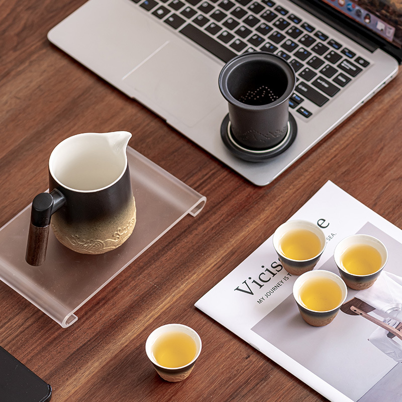 Cốc hành khách nhanh kiểu Nhật một ấm bốn cốc bộ trà du lịch xách tay ngoài trời bộ trà công phu pha trà văn phòng gia dụng quà tặng