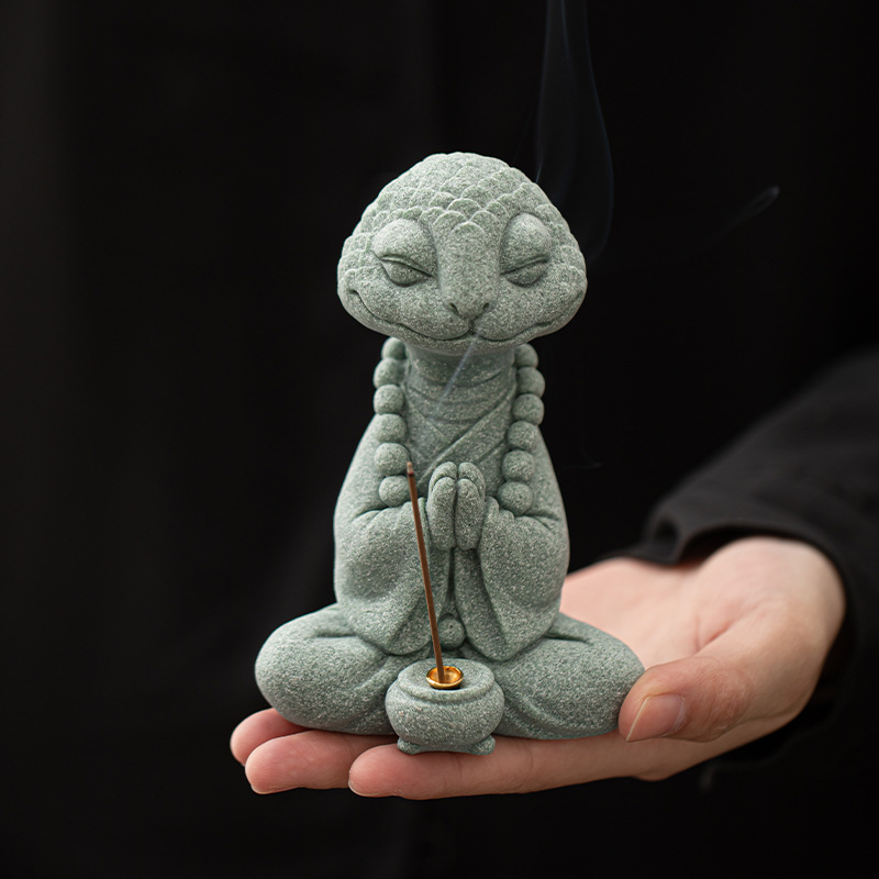 Đồ trang trí đồ trang trí bằng trà đồ dùng để bàn gia dụng bằng đá sa thạch xanh mới Trung Quốc