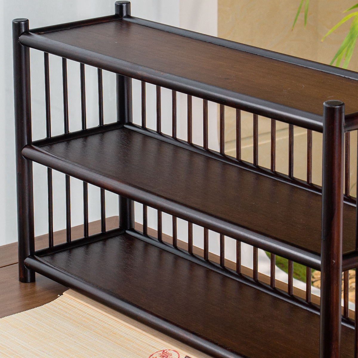 Guanlan tre để bàn Bogu khung trà tử sa Hộp đựng trà Bộ trà Bộ trà Bộ trà Bộ trà Bộ hai lớp gỗ rắn