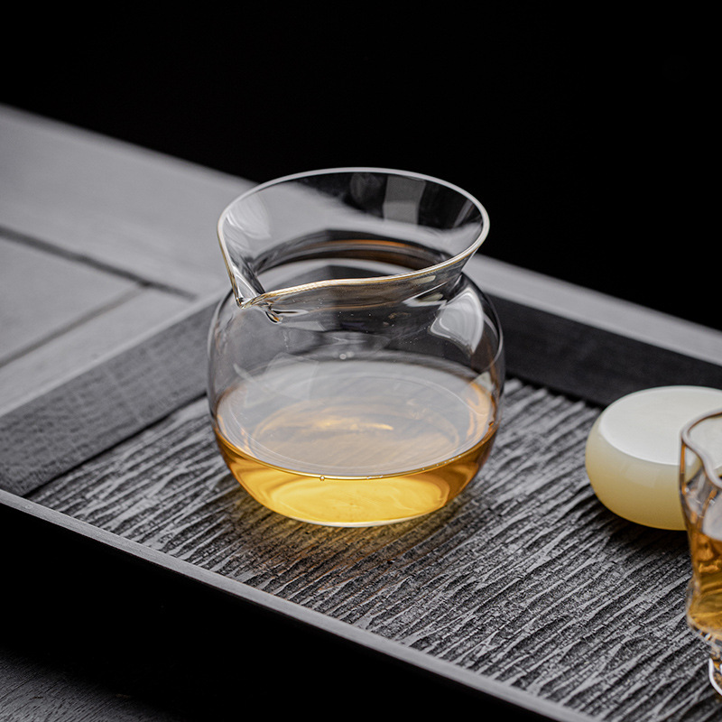 Bán buôn cốc thủy tinh borosilicate chịu nhiệt, trà trong suốt, đồ uống trà Haifen, cốc công cộng, Bộ trà Kung Fu