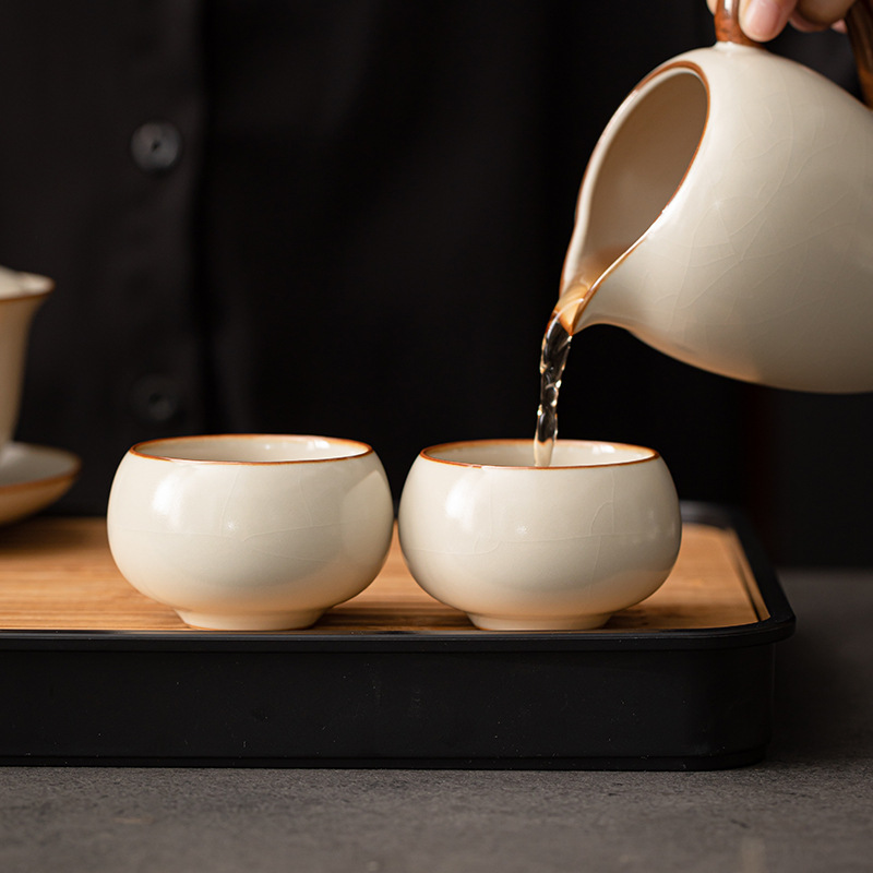 Cốc La Hán gốm sứ gia dụng dụng cụ trà Kung Fu cốc đơn cốc trà cốc chủ nhân chuyên dụng cá nhân cốc uống trà