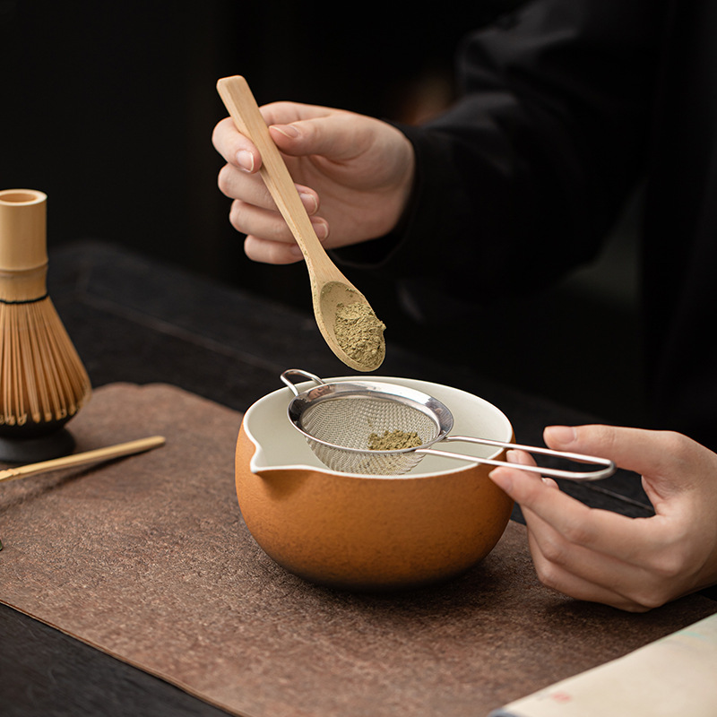 Bộ tám món Matcha cổ điển, gốm sứ Gradient, trà đạo đặt hàng kiểu Nhật, khuấy, bộ dụng cụ pha trà, bình trà, bàn chải trà, bát trà