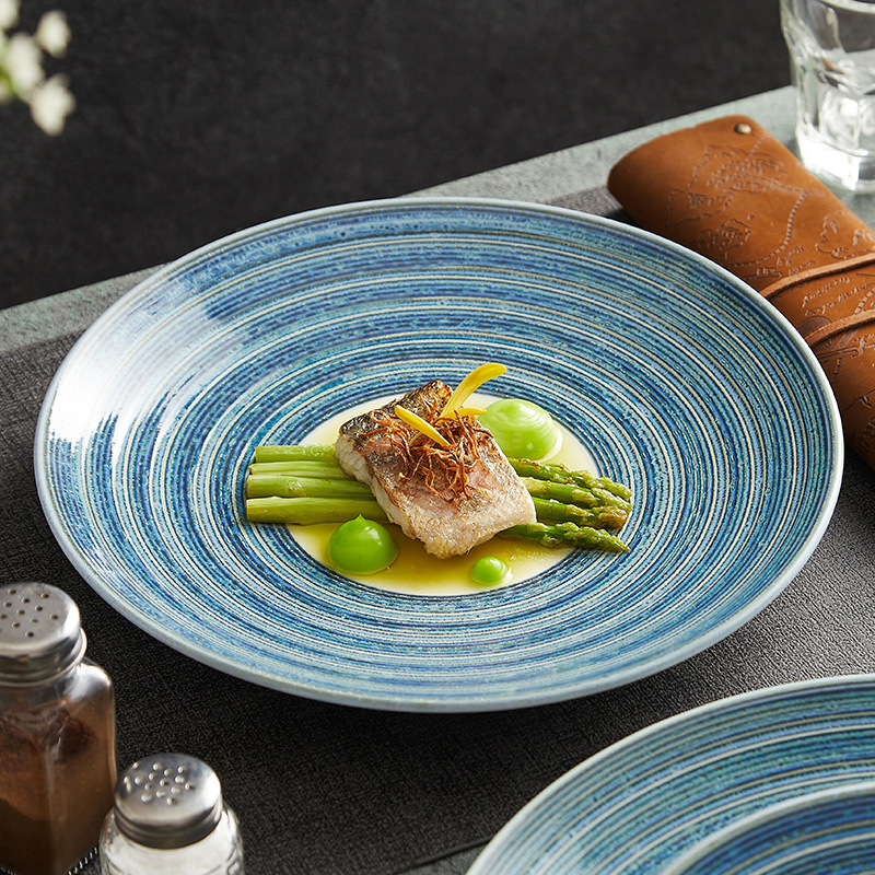 Đĩa biến đổi lò Xingkong, bát mì gia dụng, bát canh sâu nhà hàng Nhật Bản, đĩa mì Ý, đĩa salad