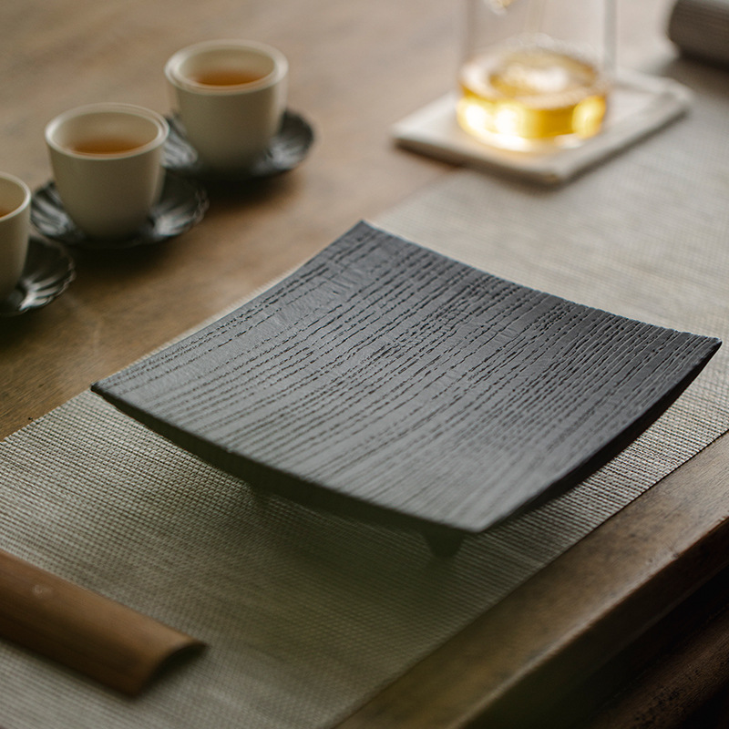 Bán buôn Bình đốt than bằng gỗ sáp trắng, Khay trà gỗ nguyên tấm phong cách Nhật Bản, khay đựng trái cây, khay đựng đồ giải khát