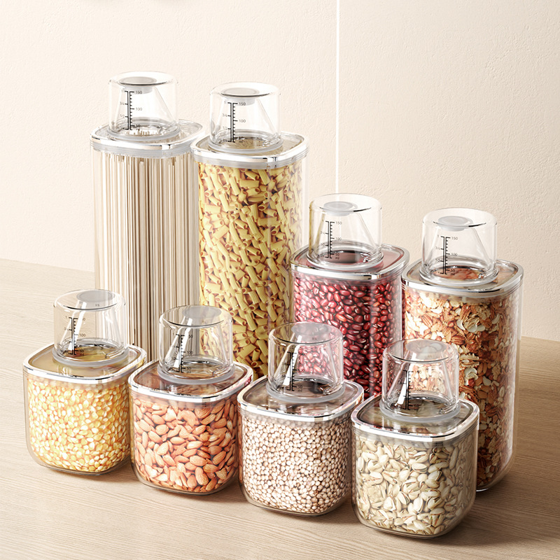 Thùng kín thùng đựng gạo nhà bếp chống côn trùng và chống ẩm gia dụng cấp thực phẩm, thùng đựng hàng khô, thùng đựng ngũ cốc nguyên hạt