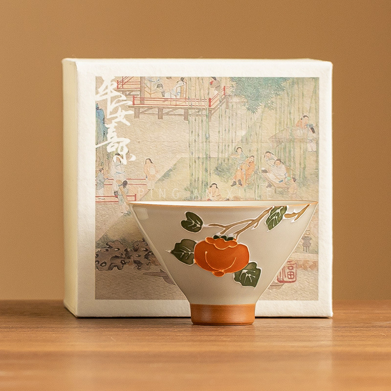 Cốc cốc cốc cốc cốc cốc cốc cốc cốc cốc pha trà Kung Fu gia dụng kiểu Trung Quốc cốc cốc đơn bộ trà gốm sứ cao cấp