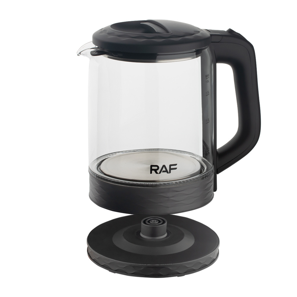 Thủy tinh trong suốt xuyên biên giới tiêu chuẩn Châu Âu, ấm đun nước điện 1.8L, ấm đun nước đa chức năng dung tích lớn tự động, bảo vệ quá nhiệt