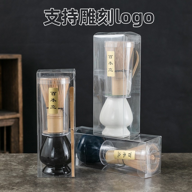 Bán buôn bộ ấm trà Matcha phong cách Nhật Bản Bộ bàn chải trà Baibenli Bộ dụng cụ đặt trà Thời Nhà Tống Bộ ba món ấm trà tre