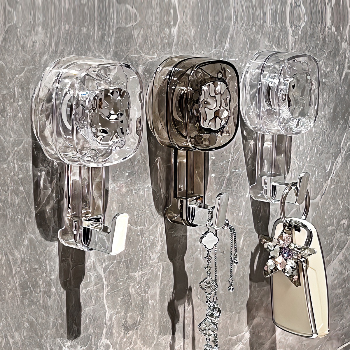 Móc cốc hút xoay, hút chân không mạnh, không đục lỗ, móc dính chịu lực mạnh, CỬA BẾP, phòng tắm phía sau, tường phòng tắm