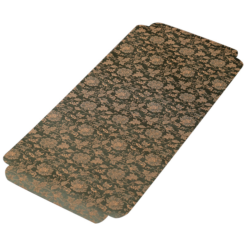Bàn trà Jacquard hai mặt xoắn bàn trà chống thấm nước kiểu Trung Quốc Kiểu Mới Bàn trà đệm bàn trà tinh tế phòng trà gia dụng
