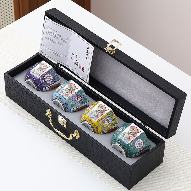 Cốc trà sứ trắng cao cấp tráng men, cốc chủ nhân cỡ lớn gốm sứ, cốc trà chuyên dụng cá nhân gia dụng Bafang Jucai