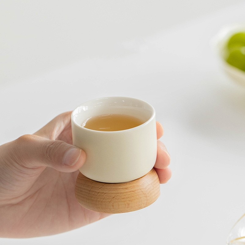 Cốc trà Muxin cốc chủ nhân cốc đơn gốm sứ cốc uống trà cá nhân đơn giản gia dụng cốc trà cao cấp nhẹ nhàng