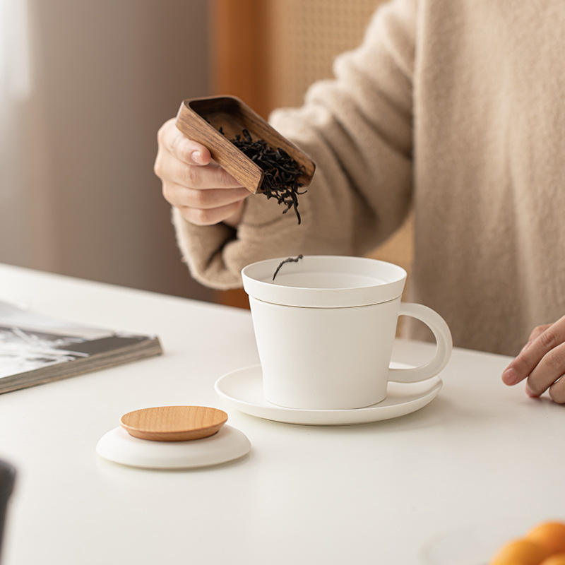 Bộ đĩa cốc trà cà phê Yuanhong đơn giản trà chiều gia dụng văn phòng cốc cà phê cốc hoa kéo cốc cốc cốc ăn sáng