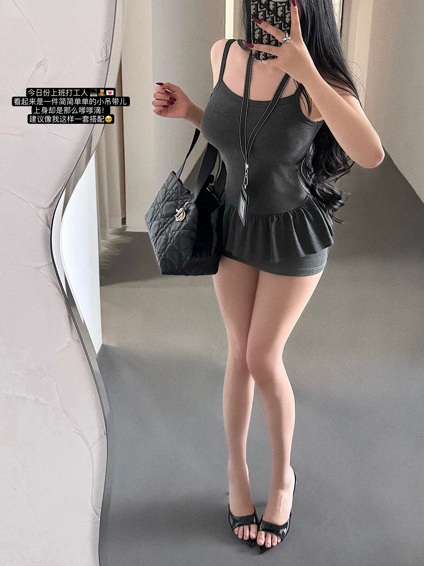 YoungGirlDay Áo yếm đa năng màu trơn viền xếp nếp kiểu Hàn Quốc thuần khiết theo phong cách Hàn Quốc.