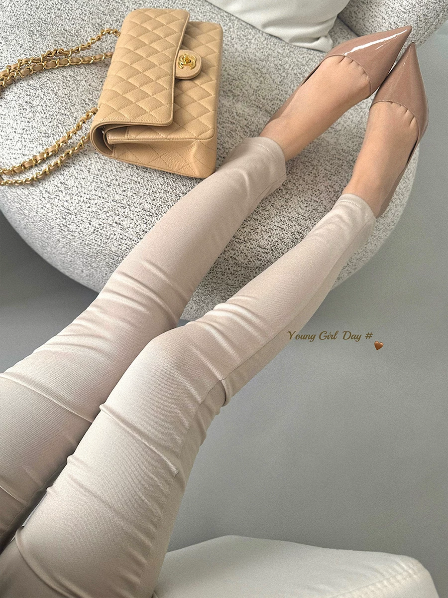 YoungGirlDay Quần skinny kiểu dáng Hàn Quốc nhẹ nhàng trưởng thành thuần khiết gợi cảm, cạp cao, co giãn, nâng mông, dành cho nữ.
