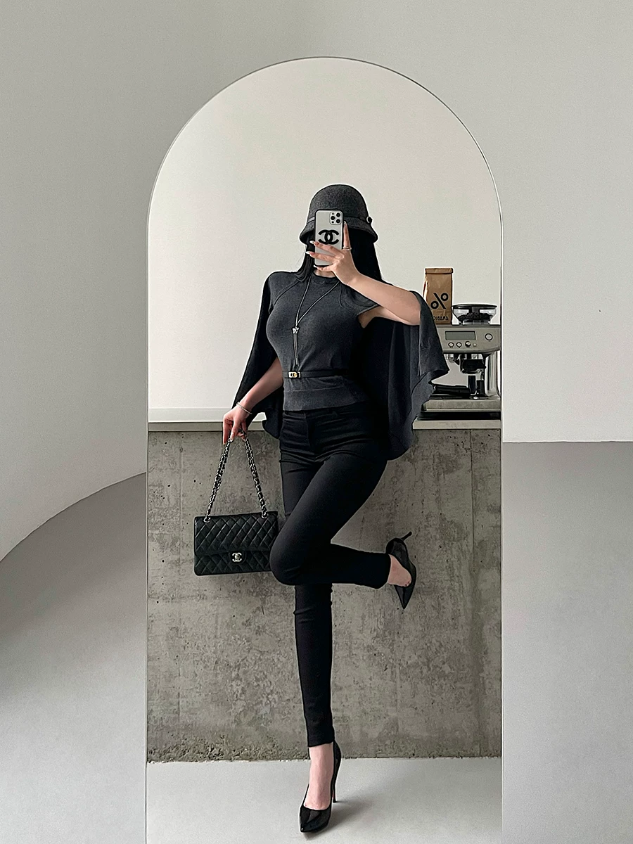 YoungGirlDay Quần skinny kiểu dáng Hàn Quốc nhẹ nhàng trưởng thành thuần khiết gợi cảm, cạp cao, co giãn, nâng mông, dành cho nữ.