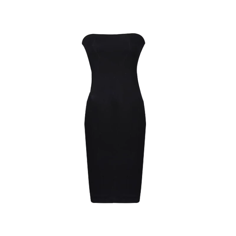 YoungGirlDay Váy bodycon không dây hai lớp, kiểu dáng ôm sát, gợi cảm, phong cách Âu Mỹ.