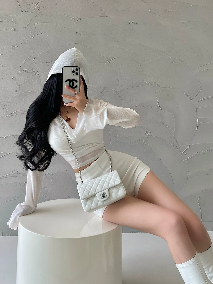 Áo chống nắng tay dài xếp ly ôm sát có mũ trùm đầu phong cách YoungGirlDay dành cho nữ