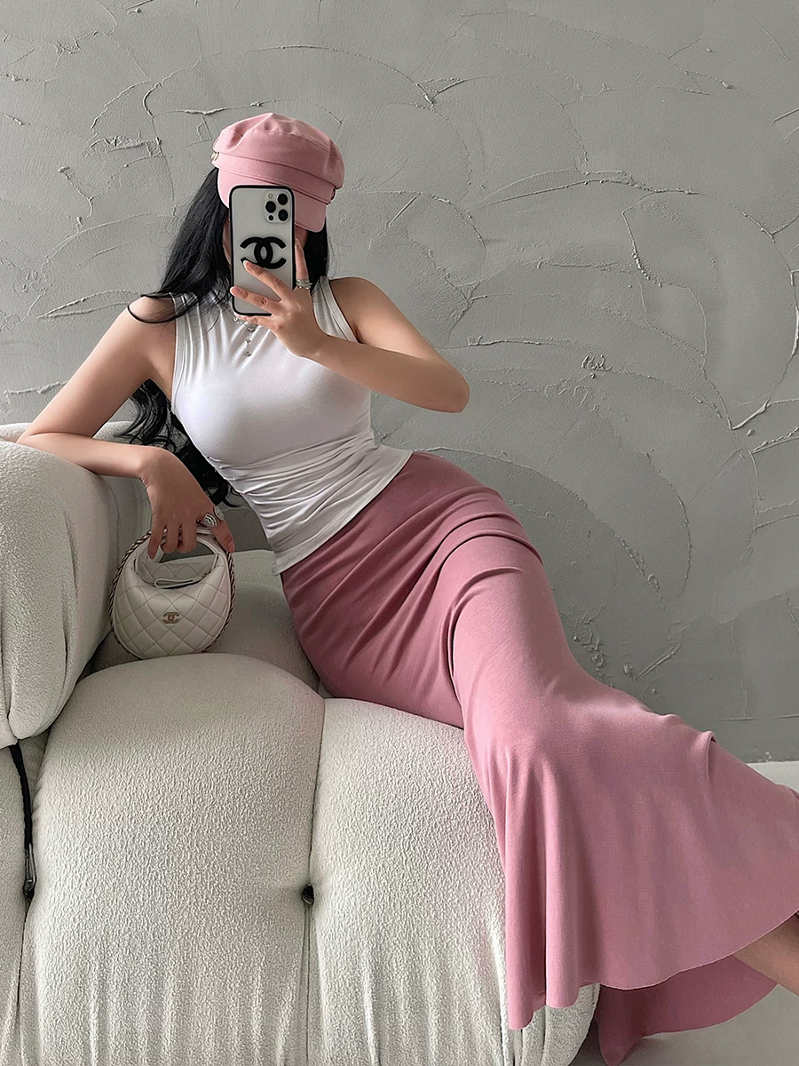 Áo thun nữ tay sát nách, cổ cao, ôm sát, xếp ly, kiểu dáng gợi cảm, thương hiệu YoungGirlDay.