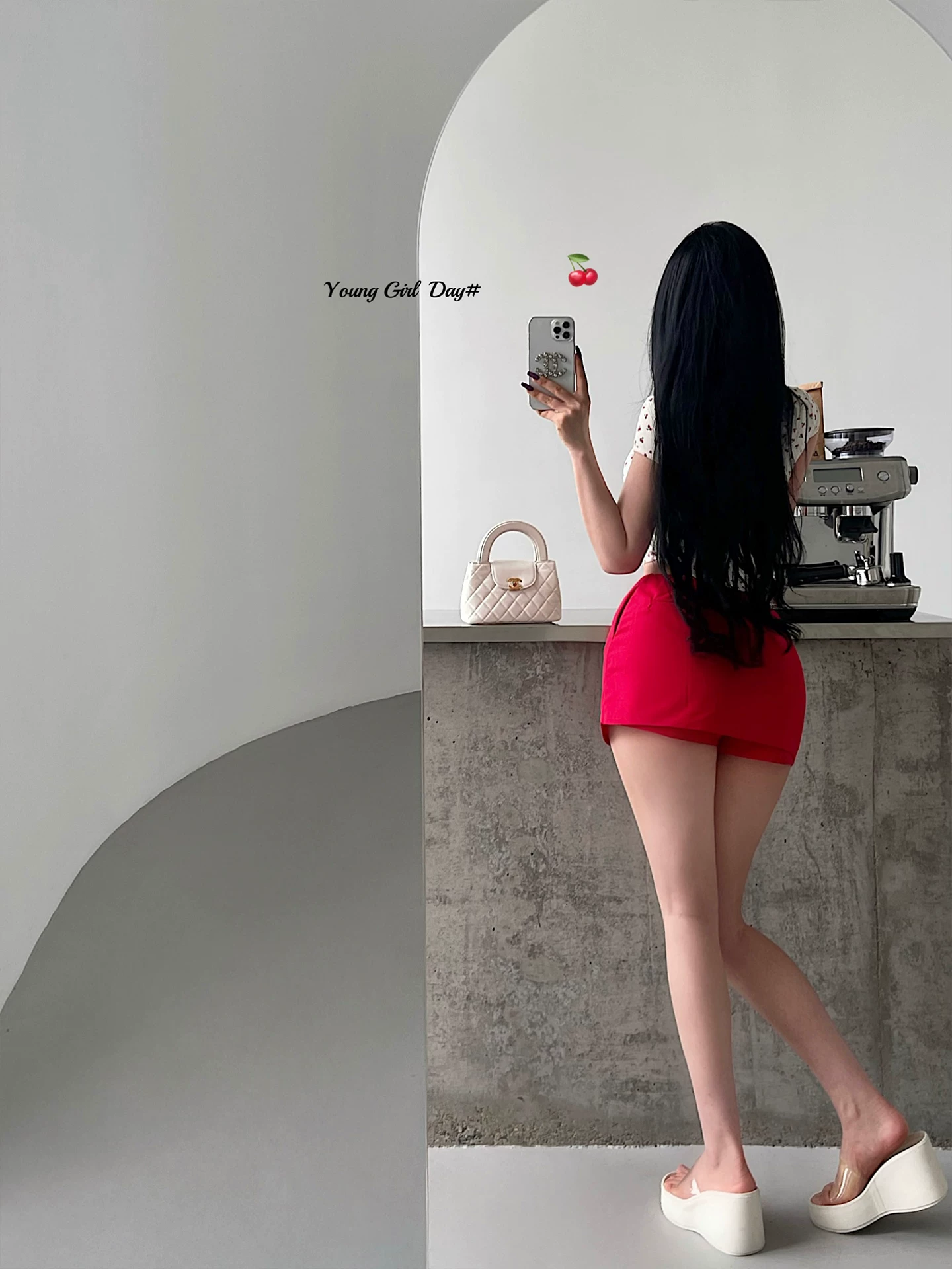 YoungGirlDay quần short an toàn lưng thấp co giãn gợi cảm chống lộ hàng bằng vải lanh ôm hông váy ngắn