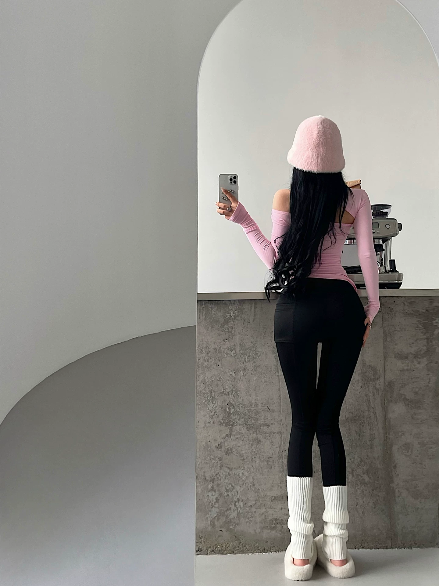 YoungGirlDay Quần dài co giãn nâng mông kiểu Hàn Quốc eo cao nâng mông tập thể dục yoga quần skinny thông thường quần dài