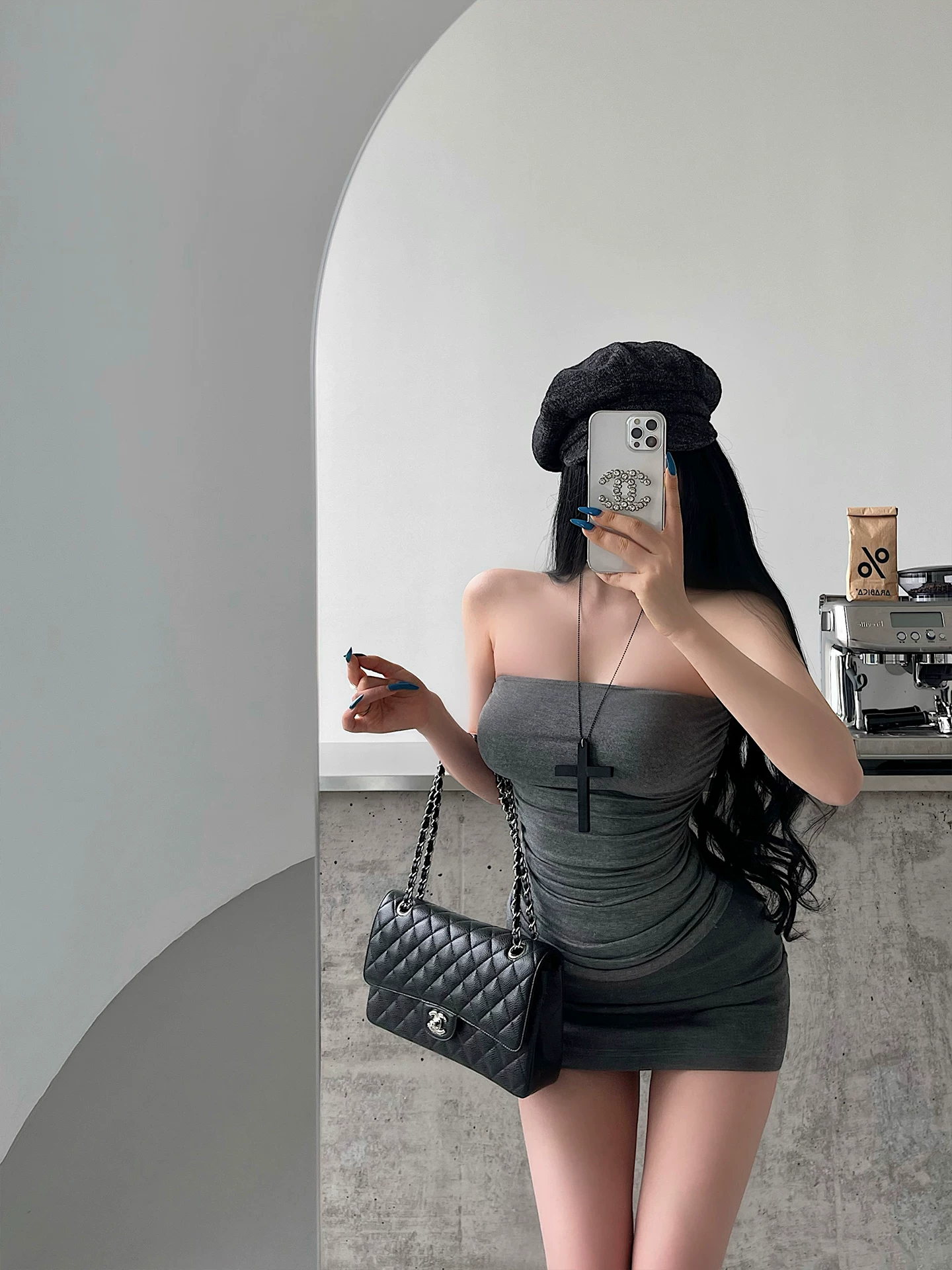 YoungGirlDay khao khát thuần khiết hot girl gợi cảm ôm sát eo xếp nếp màu trơn co giãn đa năng áo ống