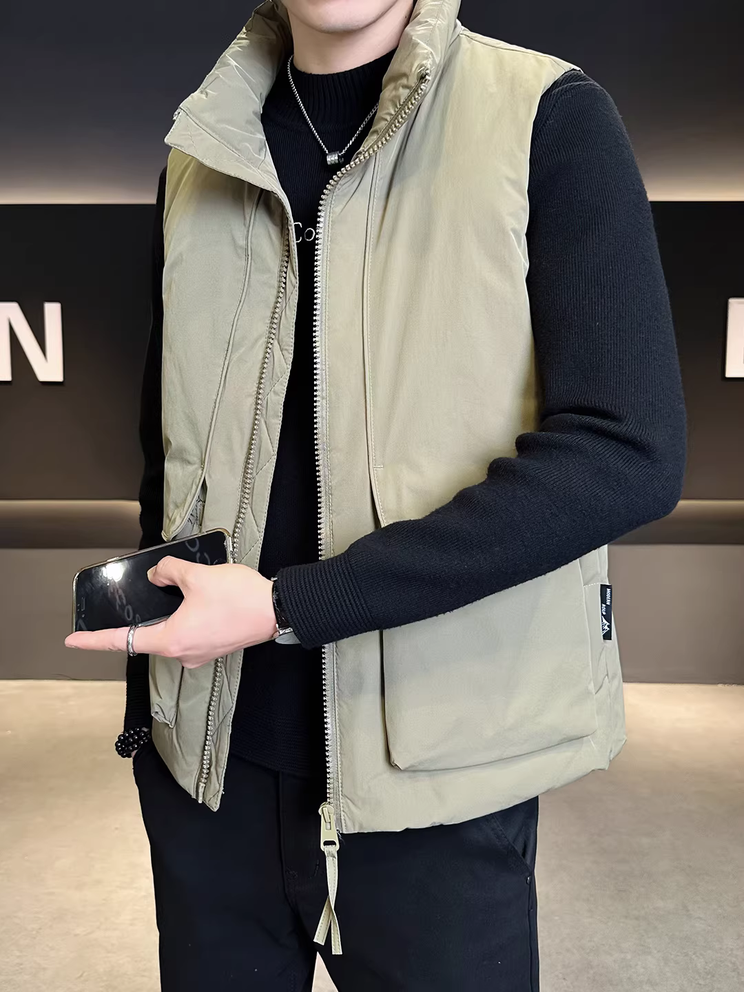 Áo khoác thu đông 2025, áo khoác phao, áo ghi lê, áo khoác nam cao cấp không tay
