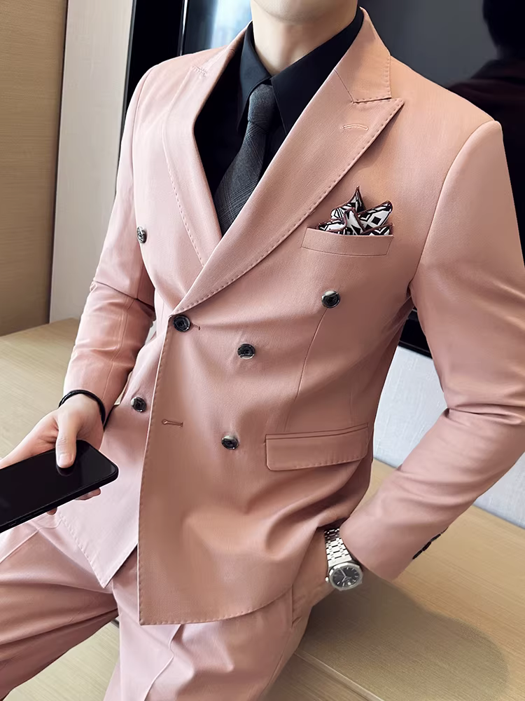 Bộ vest nam cao cấp, kiểu dáng Hàn Quốc ôm dáng, phong cách Anh quốc lịch lãm, đa năng, bộ vest công sở lịch sự, bộ vest ba mảnh