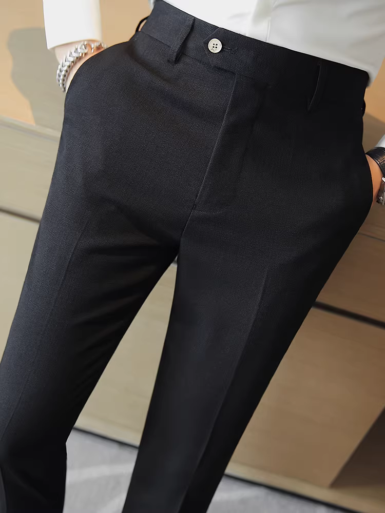 Quần âu nam cao cấp cho mùa thu đông, quần âu nam kiểu dáng thanh lịch, ôm dáng, kiểu dáng Anh.