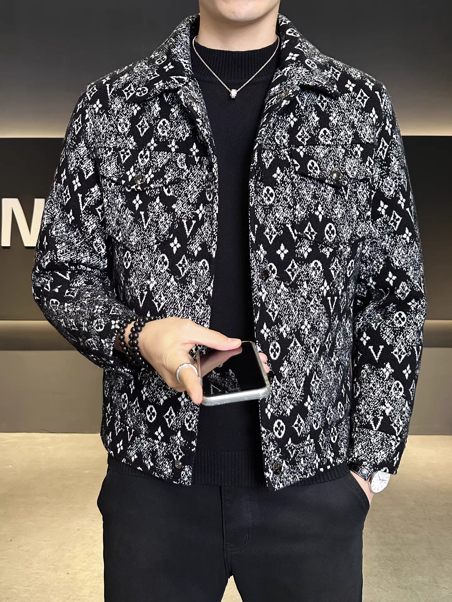 Áo khoác len nam tiêu chuẩn quốc gia 50 áo khoác lông vịt trắng phong cách Hàn Quốc ấm áp hàng đầu