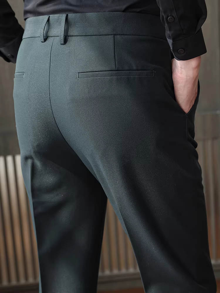 Quần âu nam cao cấp, chất liệu mềm mại, quần âu thường ngày, đa năng, ôm dáng, dễ chăm sóc, chống nhăn.